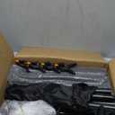 Backdrop Stand, 10x7 FT Backdrop Stand for Parties with Wheels, Moveable and Adjustable Photo Banner Stand Background Stand for Wedding, Parties, Events Decoration