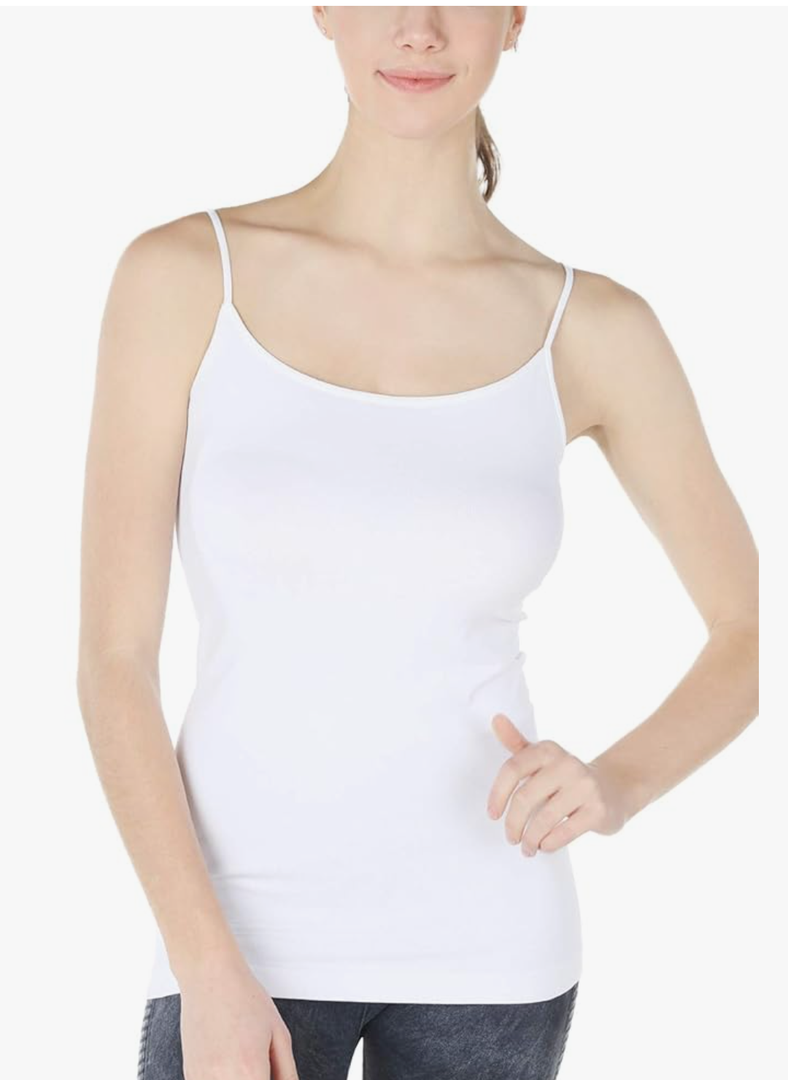 Women Seamless Basic Camisole, Made in U.S.A, One Size