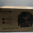 Invengo Automatic Self-Cleaning Cat Litter Box, Open Top Design with Safety Sensors and Anti-Pinch Protection, Smart Automatic Litter Box for Small & Medium Cats and Multi-Cat Homes, Charcoal Grey