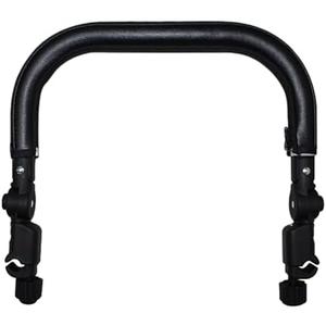 SAFIGLE Universal Replacement Stroller Bumper Handle - Adjustable, Detachable Pu for Baby Strollers, Easy to Attach, Black, 15.35x13.58x1.96 Inches