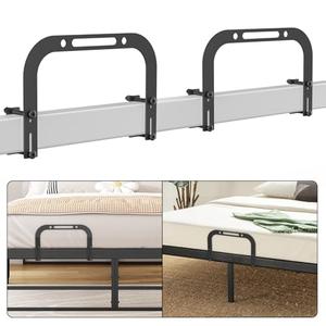 Mattress Slide Stopper, DELLAN Non-Slip Gripper Retainer Bar, Mattress Holder for 1.5 "x 2.9" Bed Frame to Prevent Sliding (2 Pack)