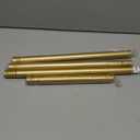 Gold Shower Curtain Rod 34-66 Inches(2.8-5.5ft) Never Rust Adjustable Shower Rod Spring Tension Non Slip No Drilling Shower Rods for Bathroom Garland Window