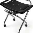 Shower Chair Seat, Stainless Shower Chair for Folding, Safety Anti-Slip Shower Bath Chairs for Seniors/Disabled by