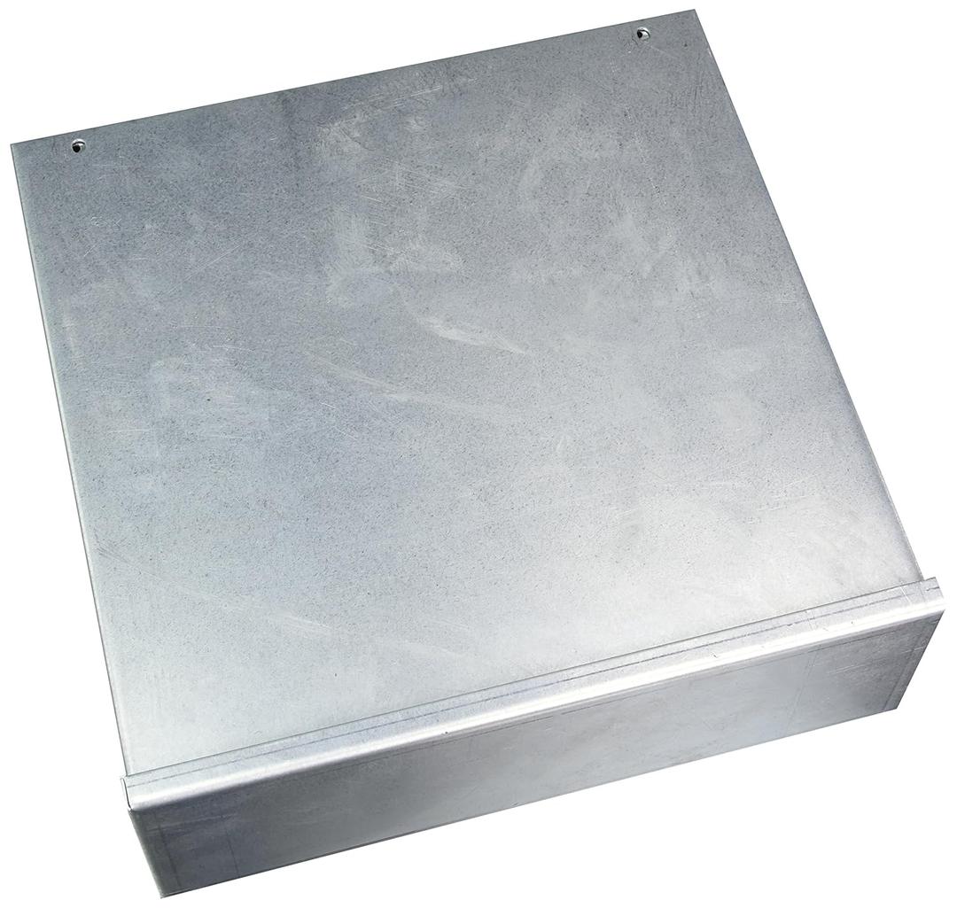 Hoffman A12R124GV NEMA 3R Enclosure, Screw Cover, Galvanized, Non Painted, 12.00" x 12.00" x 4.00"