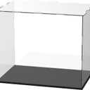 M METERXITY Clear Acrylic Display Case, 12 x 8 x 10 Inch Assemble Clear Acrylic Display Box Dustproof for Action Figures/Model/Statues/Collectibles/Doll/Toys/Home Storage