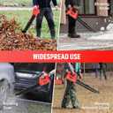 Leaf Blower Cordless, Electric Cordless Leaf Blower with 2 * 4.0Ah Battery Powered, Blowers for Lawn Care, Blower with Extension Nozzle, Battery Powered Blowers Leaf Cordless