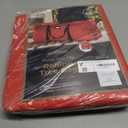 ZOBER 600D Oxford Fabric Rolling Christmas Tree Storage Bag - Fits 7.5 Ft Artificial Trees - Waterproof Christmas Tree Bag For Storage Box For Xmas, Durable Handles and Wheels - Card Slot - Red