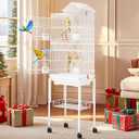 DWVO 62-inch Metal Bird Cage for Cockatiels, Parrots, Pigeons