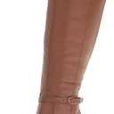Naturalizer Women's Henny Wide Calf Knee High Boot Cafe Brown Leather, 8M Size