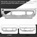 Hight Chrome Front Bumper Center Outer Cover Compatible with 2008-2017 Freightliner Cascadia