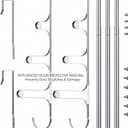 CANYAVE Over The Door Towel Rack, Over Door Towel Rack for Bathroom Door, Triple Towel Storage Holder with Hooks (Silver)