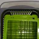 Vegetable Chopper,Senbowe Multifunctional 13-in-1 Food Choppers Onion Chopper Vegetable Slicer Cutter Dicer Veggie chopper with 8 Blades,Colander Basket,Container for Salad Potato Carrot Garlic (Gray+Green)