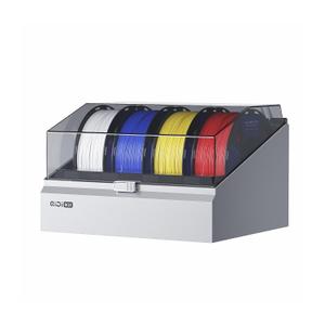 QIDI Box Multi-Color 3D Printing System for QIDI Q2/Q2C 3D Printer, Active Drying (65C), NFC Intelligent Recognition and Filament Auto-Reload, Double Hardened Steel Gear for PLA/PETG/ABS/CF/GF/PA/PC