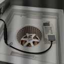 Bathroom Exhaust Fan with Light, Ultra Quiet Ventilation Fan Combo 1.0 Sone 130CFM, 10x10 Ceiling Bath Fan with 1500LM LED Light for Bathroom, Fits 8.3"x8.3" Opening (white)