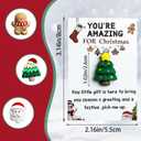2 x Christmas Pocket Hugs with Cards, 10 Pcs Resin Emotional Support Gift Set for Coworker Staff Friends Holiday Appreciation