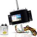 1/5Hp 3-Speed 3315332.005 AC Fan Motor 115 Volt 3.3 Amp, Replacement for genteq F48AF70A61 Fan Motor for Dometic Brisk Air 2 Penguin B57915 B59516 B59146 B59186 B59196 Air Conditioner Broad Ocean Roof