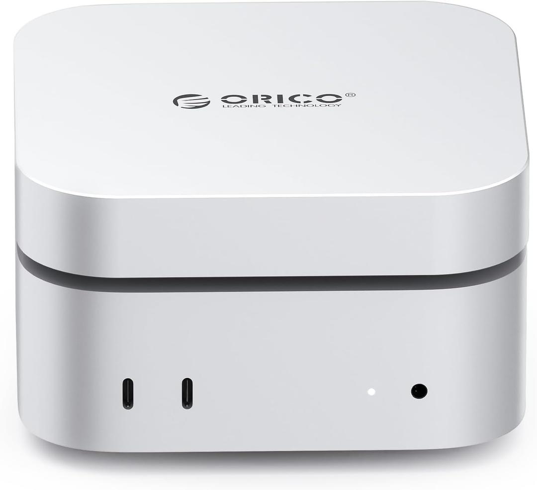 ORICO Minimate 2TB External SSD USB 4.0 for Mac mini M4, Up to 3700MB/ s, Compatible with Thunderbolt 4 & 3, 40Gbps USB-C Cable * 2, Plug & Play, Upgraded Silent Fan(Arround 30db) - M4Pro