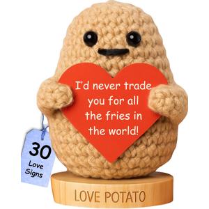 Gift for Husband, Boyfriend | Tiny Potato with 30 Cute & Romantic Signs | Funny Couples Anniversary Present for Men | Valentine Present Idea for Husband Boyfriend | Valentines Day Gifts for Him