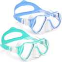Freela 2 Pack Swim Goggles Kids Swimming Goggles for Kids 6-14 8-12 3-6 4-7 8-14 with Nose Cover Anti Fog 180Â° Clear View Water Pool Goggles Mask Childrens Boys Girls Toddler Youth 4 5 6 7 8 9 Years