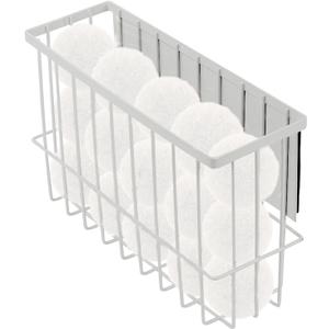 Magnetic Dryer Ball Holder for Laundry Room Dryer Ball Organization and Storage, Magnetic Hanger Lint Bin for Laundry Room, Iron Basket Dryer Ball Container for Laundry Room Storage