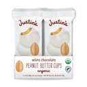6 x Justin's Organic White Chocolate Peanut Butter Cups, Rainforest Alliance Certified Cocoa, Gluten-free, Responsibly Sourced, 1.4 Ounce (Pack of 12)