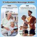 MASTOGO Wireless TENS Unit Back Pain Relief Massager- Muscle Stimulator Machine - Wireless TENS Unit Muscle Stimulator- tens Unit