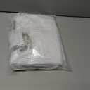 White Tulle Table Skirt for Rectangle Tables 6FT Table Skirting 2 Layer Birthday Party Tutu Table Cloth for Baby Shower Party Supplies (L6(ft)* H30in, White + Led Light)