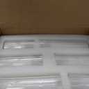 36 Pack White Pillar Candles + 36 Pack Vertical Ribbed Clear Glass Cylinder Holders, Hurricane Candle Shades for Wedding, Home, Party Table Centerpieces Decor