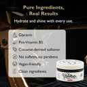 Pomade Strong Hold, High Shine, and Hydrating Formula with Pro-Vitamin B5 Tobacco Vanilla Scent 4 oz