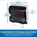 SANT1755TBK - Ultrafold Fusion C-fold amp; Multifold Towel Dispenser, 11 1/2x5 1/2x11 1/2, Black