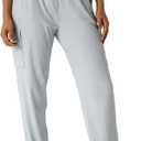 Women's Moisture Wicking Jogger Pants for Fitness, Drawstring Waist, Side Pockets, Soft Breathable for Running, Casual Sports, Small