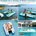 Inflatable Floating Dock for Adults & Dogs, 6-Inch Platform 5ft × 6ft × 6"