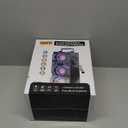 60W (80W Peak) Portable Bluetooth Speaker with Double Subwoofer Heavy Bass, Bluetooth 5.0 Wireless 100ft Outdoor Speaker, Support FM Radio, LED Colorful Lights, Stereo Sound, for Home, Party, Travel