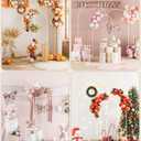 Wedding Arch, Metal Arch Backdrop Stand, Balloon Arch Stand Wedding Frame for Ceremony Decoration (White, 7.2FT, 6.6FT, 6FT Arch Backdrop)
