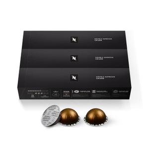 Nespresso Capsules Vertuo, Double Espresso Chiaro, Medium Roast Espresso Coffee, 30-Count Coffee Pods, Brews 2.7oz. (Exp: 09/30/2025)