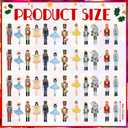 Hotop 48 Pcs Christmas Nutcracker Iron on Patches Ballet Dancer Sew on Embroidered Blue Nutcracker Applique Repair Patch Soldier Mouse Figures Patches for Xmas Hat Backpack DIY Craft