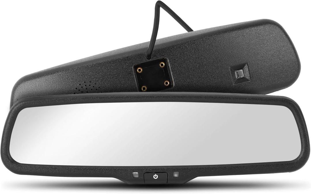 4.3inch Rear View Mirror Monitor, Auto-Dimming Rearview Monitor, 480 * 272, 500 cd / m2 HD Reverse Camera System for Trucks & Van, Camera Monitor Parking Aid with Bracket