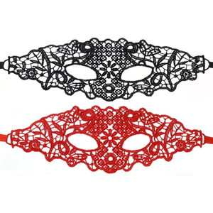 Nodg 2-Piece Women's Lace Eye Mask - Masquerade Mask for Halloween & Venetian Party