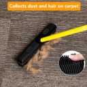 FURemover Sweep Pet Hair Rubber Broom with Carpet Rake and Squeegee, Ideal for Tile, Carpet and Hardwood, Disassembles for Easy Storage