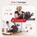 Sunny Health & Fitness Smart Under-Desk Bike Exerciser, Low-Impact Cardio Cycling Equipment for Home/Office, Mini Paddler for Arm/Leg Mobility Training, Free SunnyFit App