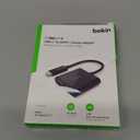 Belkin USB C to HDMI Adapter + USBC Charging Port to Charge While You Display, Supports 4K UHD Video, Passthrough Power up to 60W for Connected Devices, Compatible with MacBook, iPad, Windows