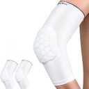 HiRui Elbow Pads for Teenagers Men and Women - Basketball Baseball Elbow Brace for Collision Avoidance and Support (Small, White)