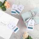 MaxGear 200 Price Tags with String, Gift and Clothing Tags, Hang Tag for Clothes, Jewelry, and Gifts  2" x 3.5" Printable Paper Tag Paper Labels for Easy Organization and Labeling