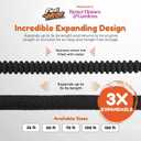 Flexi Hose Expandable Garden Hose with 8 Function Nozzle, 100FT - Lightweight Retractable Garden Hose, Water Hose - No-Kink Flexibility, 3/4 Inch Solid Brass Fittings and Double Latex Core (Black)
