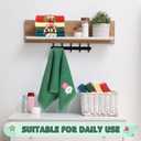 Hahafelt 4 Pcs Christmas Hand Towels 13.7 x 28.7 Inch Large Soft Cotton Embroidered Christmas Bath Towel Set Absorbent Thicken Xmas Towels Decorative for Home Bathroom Kitchen Dish (Vintage)