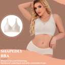 Minimizer Bras for Women Wireless Sports Bras with Support Comfortable Smoothing Everyday Bra (32C-46DD) (XXXL)