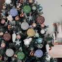 30 Set Christmas Appreciation Gift for Coworkers Bulk Thank You Ornaments May You Be Proud of The Work Xmas Tree Shiny Acrylic Hanging Decor with Card Gift for Employee Staff Office Teacher