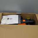 Tilswall Paint Sprayer 800W HVLP Spray Paint Gun with 1300ml Container, Electric Paint Sprayer Gun with 4 Nozzles & 3 Patterns for House Painting Furniture Cabinets Fence Home Walls Shark 800 (Orange)