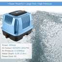 AquaMiracle Linear Air Pump AP-40/AP-60/AP-80/AP-160 for Pond Aeration, Septic, Hydroponic, 635/950/1350/2550GPH, Pond, Waste Treatment, Aquarium, Fish Farm, Seafood Restaurant