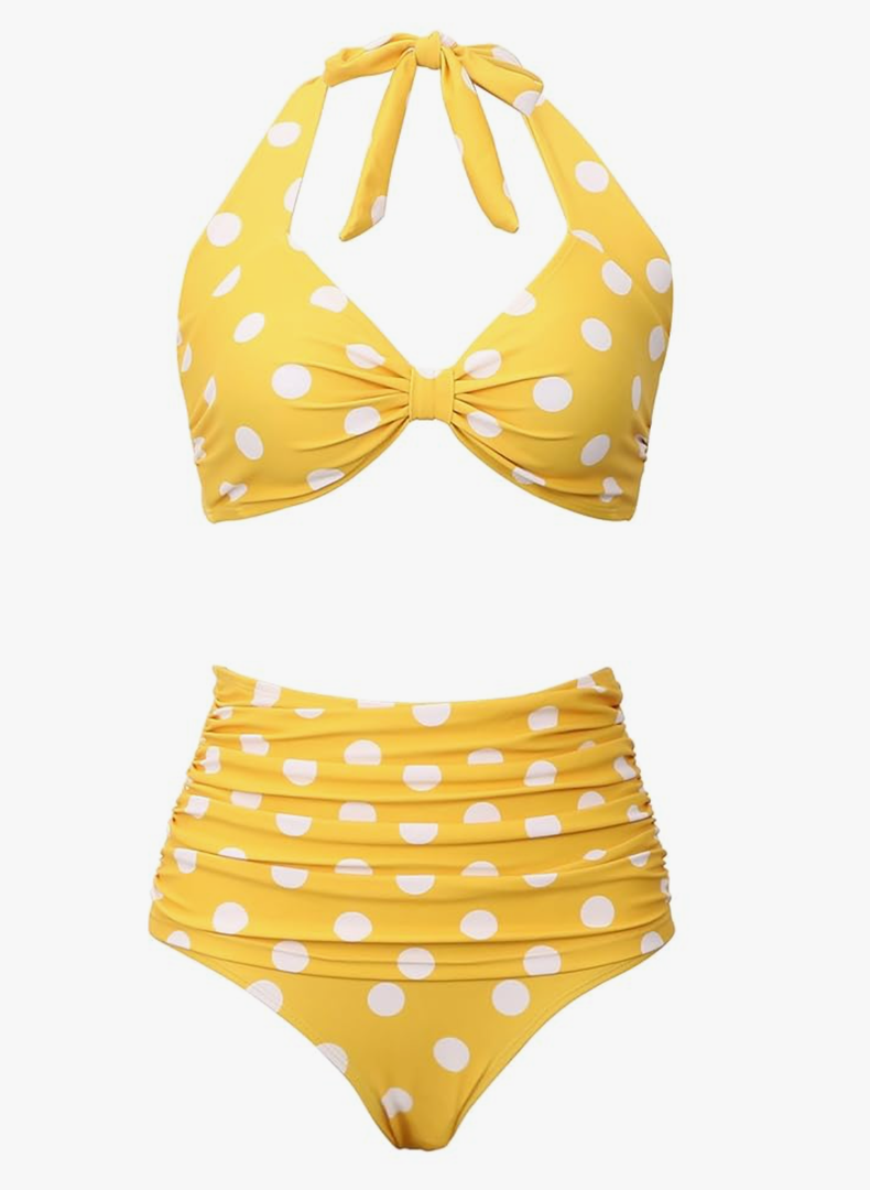 Honlyps High Waisted Bikini Sets for Women Tummy Control Bathing Suit Retro 2 Piece Swimsuit Polka Dot Modest Swim Suits 2025
50+ bought in past month, Size M